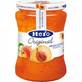 HERO confitura de melocoton frasco 345 grs